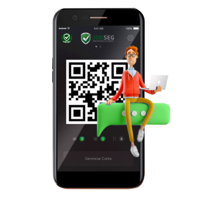 A Portaria Remota JOBSEG trabalha com Aplicativo Exclusivo que permite o Controle de Acesso via QR Code Altamente Seguro e Anti Fraude